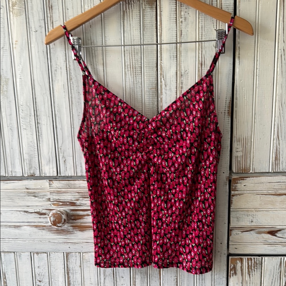 Mango Red Camisole Top